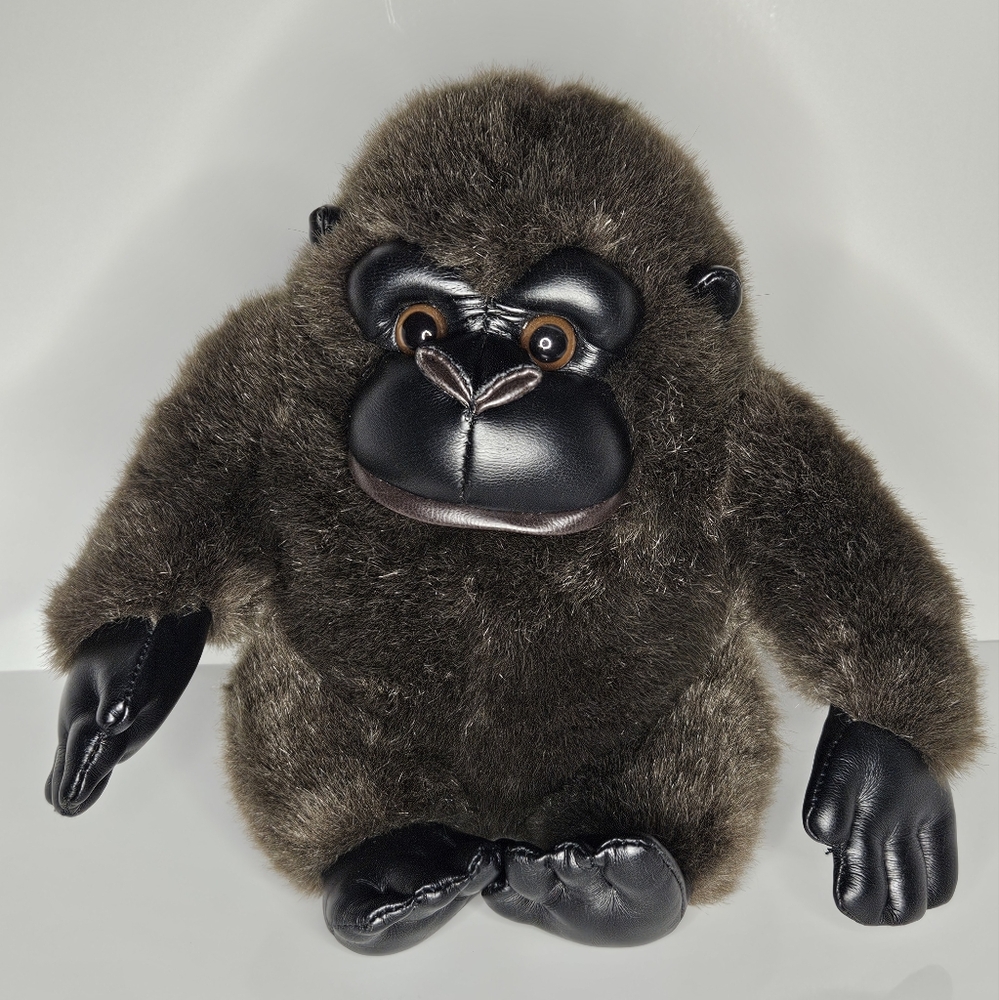 VINTAGE! 1999 Logo Bear Brown Gorilla Plush